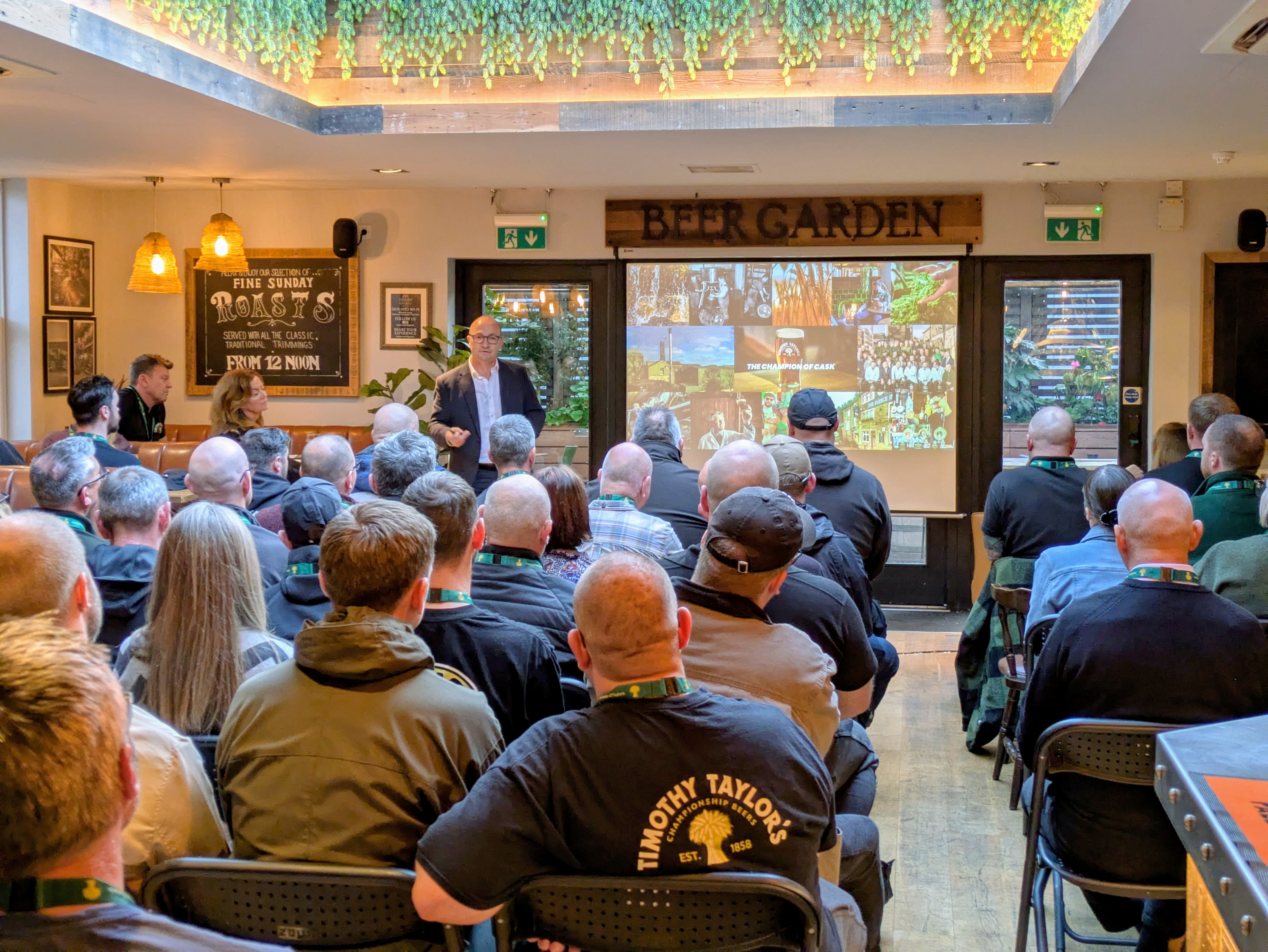 The Timothy Taylor's team at a Quarterly Team Briefing.